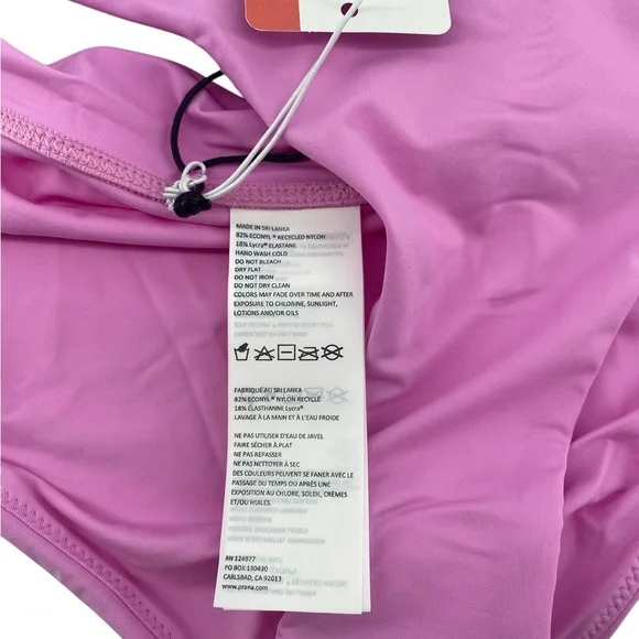 NWT Prana Summer Wave Swim Bottoms Cosmo Pink Size Medium - Picture 3 of 3
